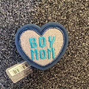 NWT CROCS Heart-Shaped 'Boy Mom' Patch